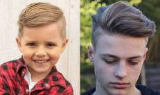 Fashionable hairstyles for boys and teenagers