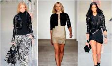 What to wear with a leather jacket - women's looks in different styles
