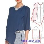 Blouse patterns for obese women Sew women’s blouses in the fastest way in large sizes