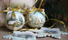Anticipation of the holiday that you can touch: New Year's pictures for decoupage