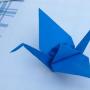Papírový jeřáb pomocí techniky origami